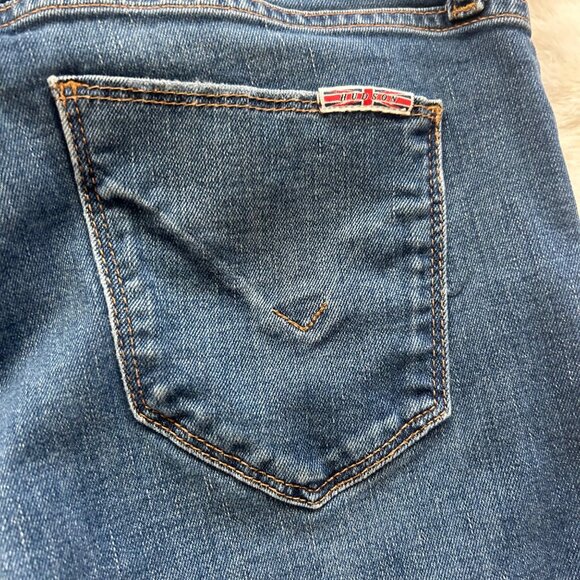Hudson Natalie Mid-Rise Straight Ankle Cuff Jeans Size 29 Med Wash EUC - Picture 7 of 7